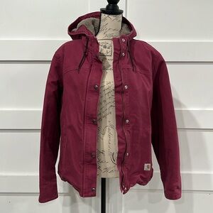 Carhartt Women's Utility Jacket in Burgundy